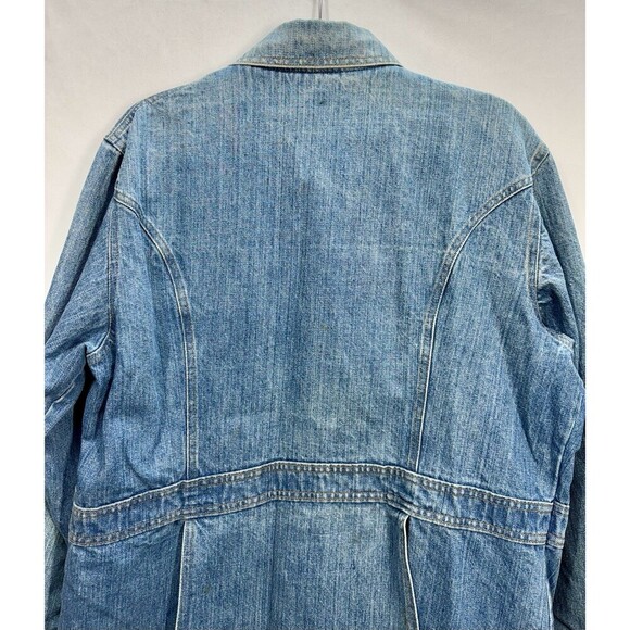 Vintage 70s Levis Orange Tab Denim Jacket Men’s XL Jean Chore Coat Split Tail - Picture 13 of 16